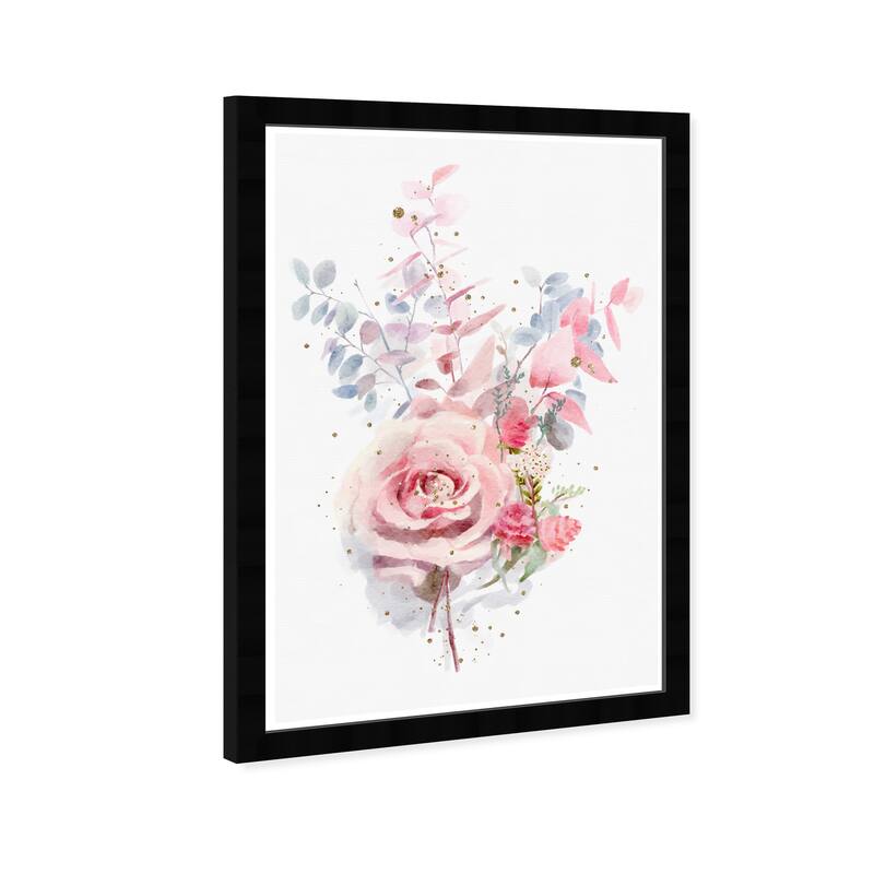 Wynwood Studio Prints Floral and Botanical Soft Pastel Floral Pink and Modern & Contemporary Wall Art Canvas Print