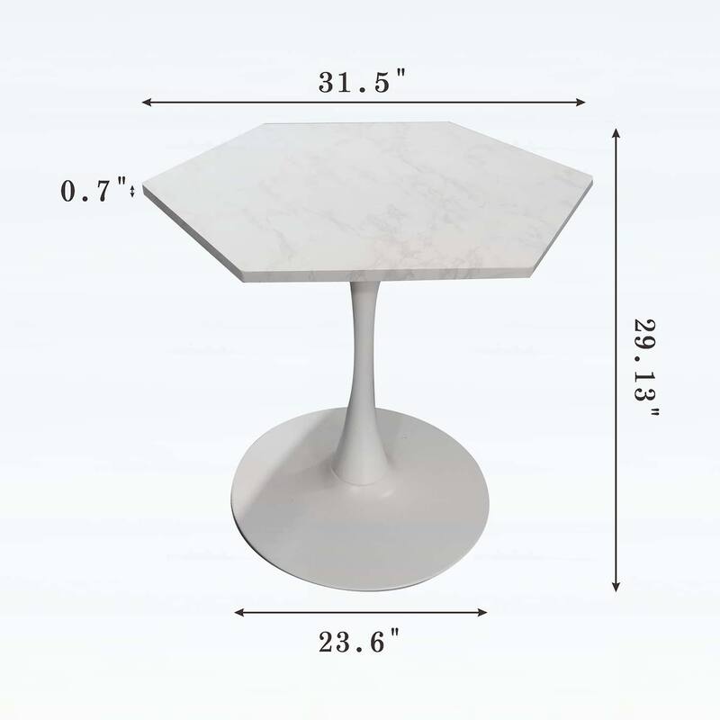 Modern Hexagonal Table,Ideal for Living Room,Kitchen,and Dining Area