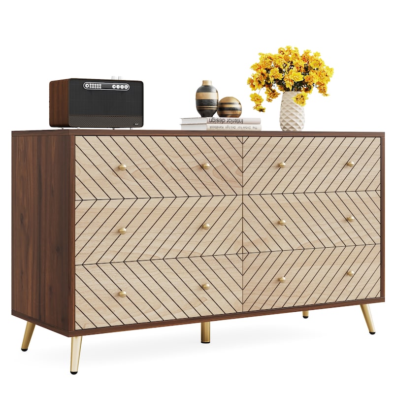 Wooden Storage Cabinet, Drawer Organizer Tower, Living Room Entryway Guest Room Accent Chest Dresser Storage Unit