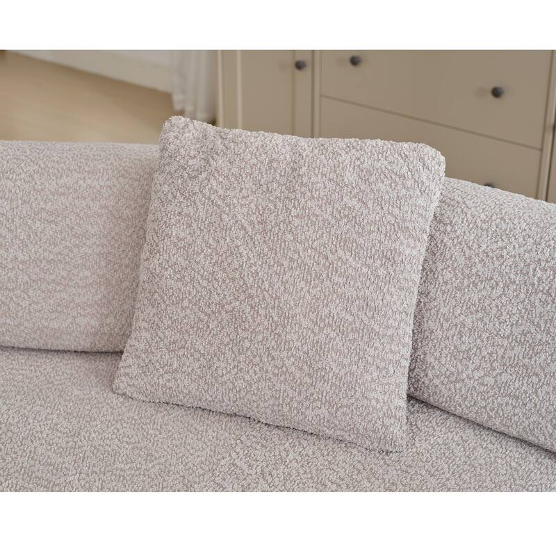 Modern Minimalist 140" L-Shape Couch