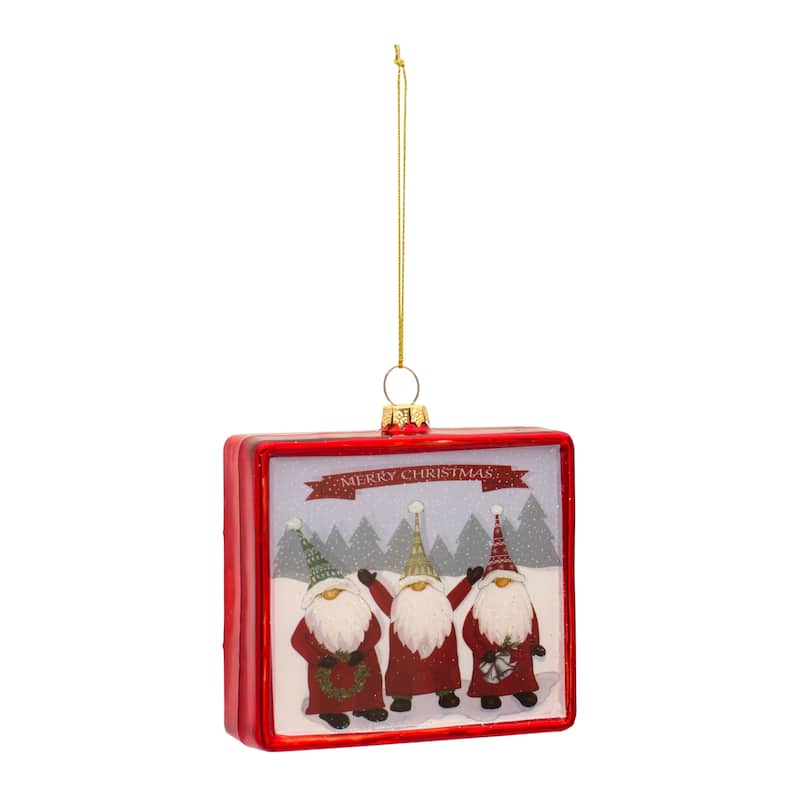 Glass Gnome Ornament (Set of 12)