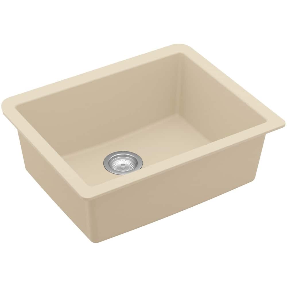 Karran USA QU-820 Quartz QU 24-3/8" Undermount Single Basin Quartz