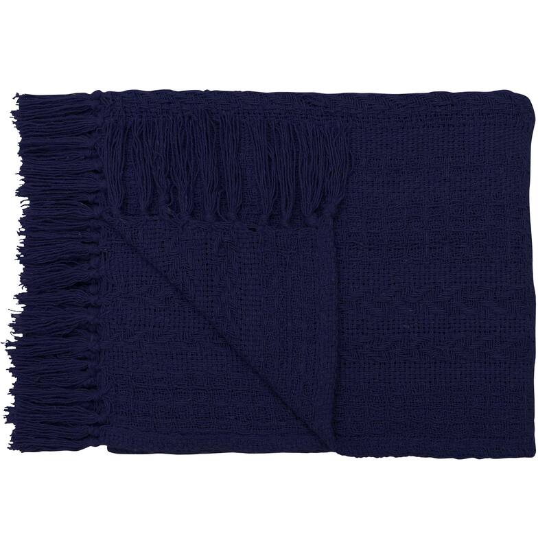Natural Cotton Hand Woven Soft Cozy Warm Lightweight Batik Throw Blankets for Couch | Sofa | Bed | 50’’x60’’ Inches (Set of 2)