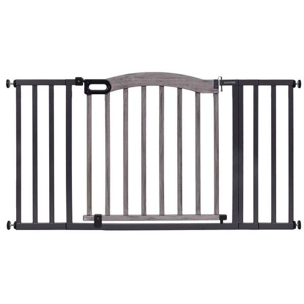 slide 2 of 8, Summer Infant 32 Inch Summer Decorative Wood & Metal Pet and Baby Gate, Gray - 18.86