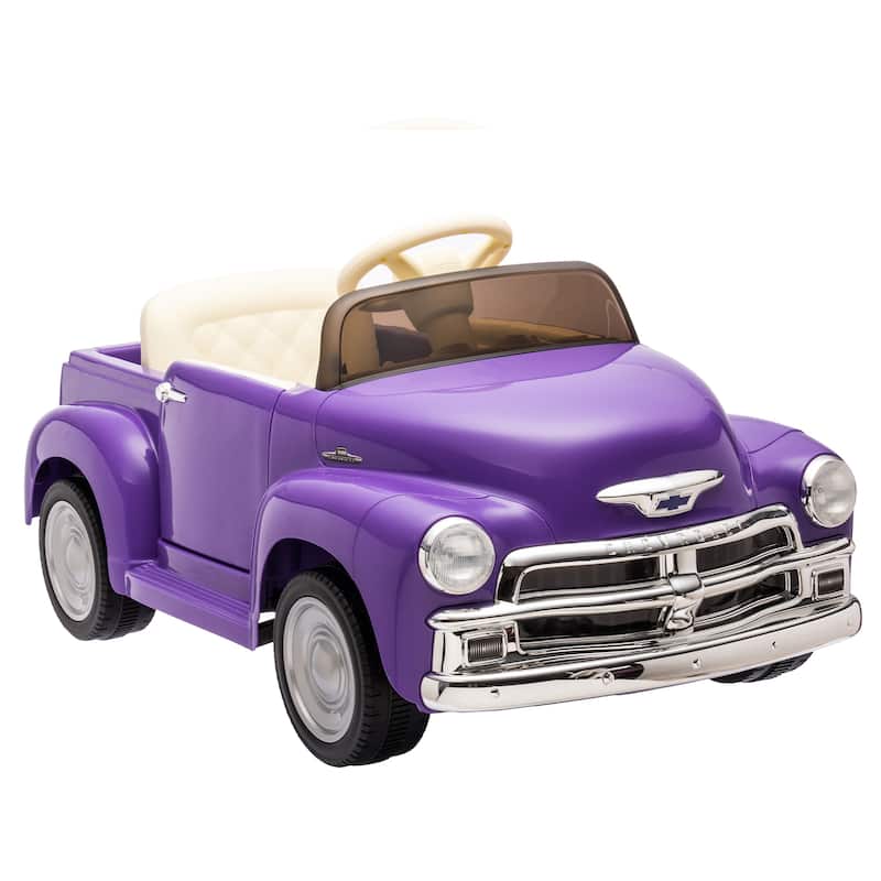 12V Kids Ride On Truck Car W/Parents Control, Licensed Chevrolet 3100 Pickup,Electric Car,High-Power Up To 4.35 Km/H,Age 3+