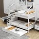 preview thumbnail 3 of 7, Staircase Storage Multifunctional Twin over Twin House Bunk Bed with Staircase and Storage