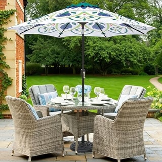 belleze patio umbrella Treasure Garden  11 ft Octagonal Outdoor (High-Perform or in outdoor dining areas Amazon.com: BELLEZE 3 Piece Cast