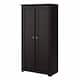 Cabot Espresso Oak Tall Storage Cabinet with Doors
