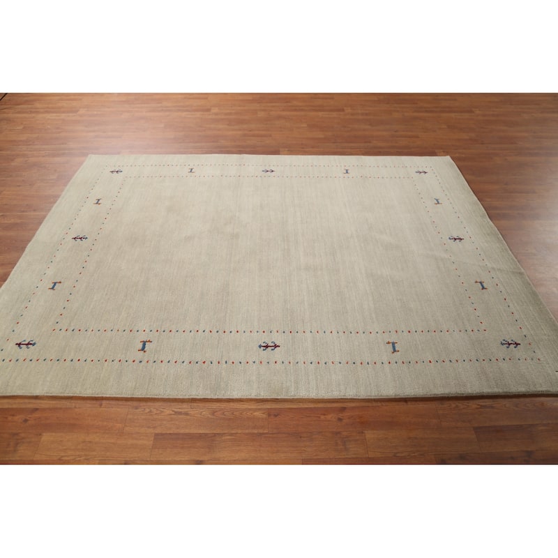 Tribal Gabbeh Oriental Area Rug Handmade Modern Wool Carpet - 5'4"x 7'5"