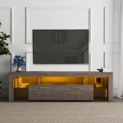 Simple Modern TV Cabinet /TV Console with 16 RGB LED Backlight