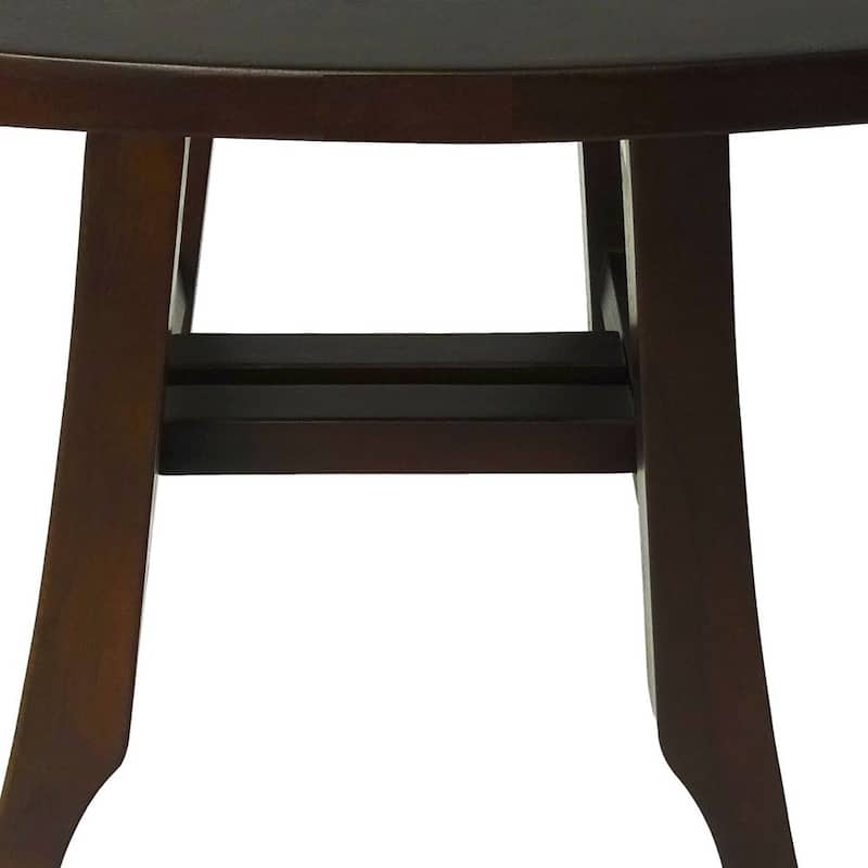HomeRoots 14" Brown Teak Shower Bench