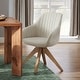 preview thumbnail 8 of 31, Art Leon Set of 2 Mid-century Swivel Dining Chairs with Wood Legs