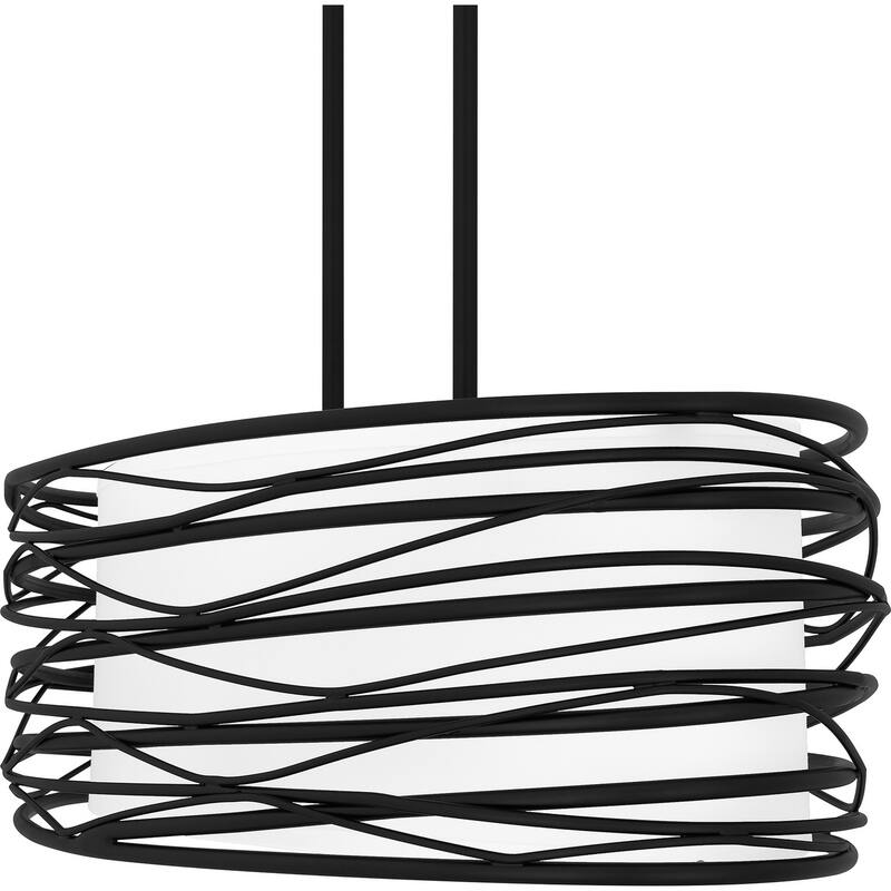 Spiral Five Light Linear Chandelier
