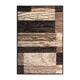Miranda Haus Geometric Modern Patchwork Polypropylene Indoor Area Rug
