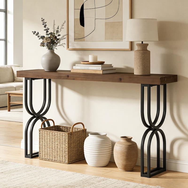Industrial Entryway Table For Entrance & Hallway