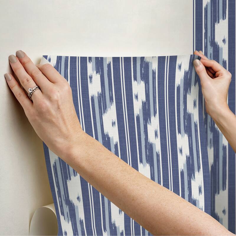NuWallpaper Waverly Ojai Blue Peel and Stick Wallpaper - N/A