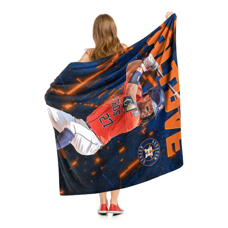 MLB Astros Jose Altuve Silk Touch Throw Blanket