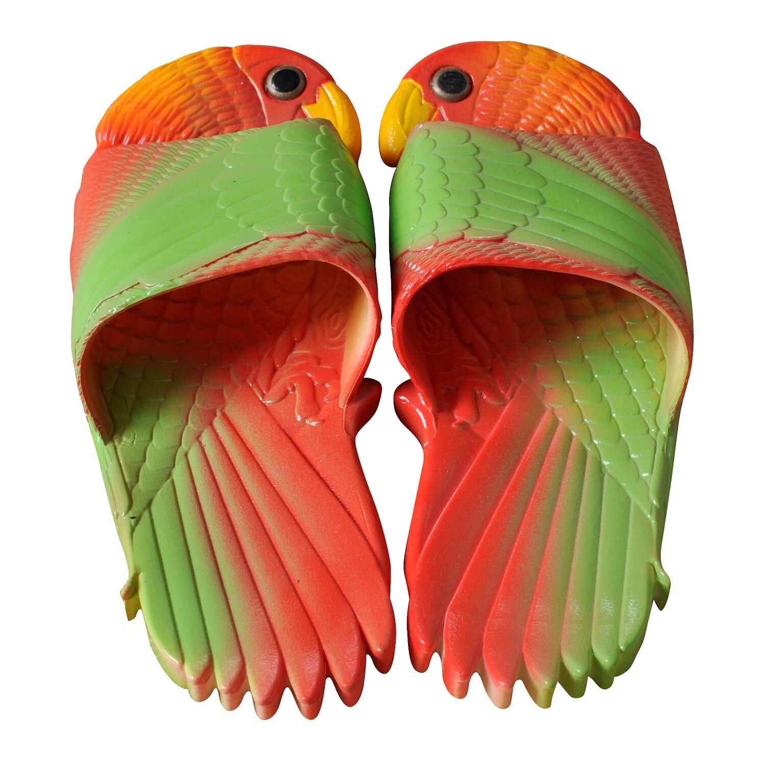 Green Bird PVC Flip-Flops 