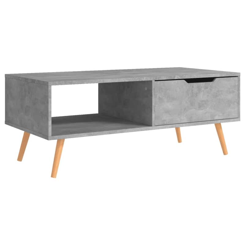 vidaXL Coffee Table End Table Living Room Accent Sofa Table Engineered Wood - 39.4" x 19.5" x 16.9"