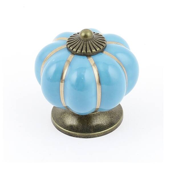 Shop Unique Bargains Cabinet Dresser Drawer Ceramic Pumpkin Knob