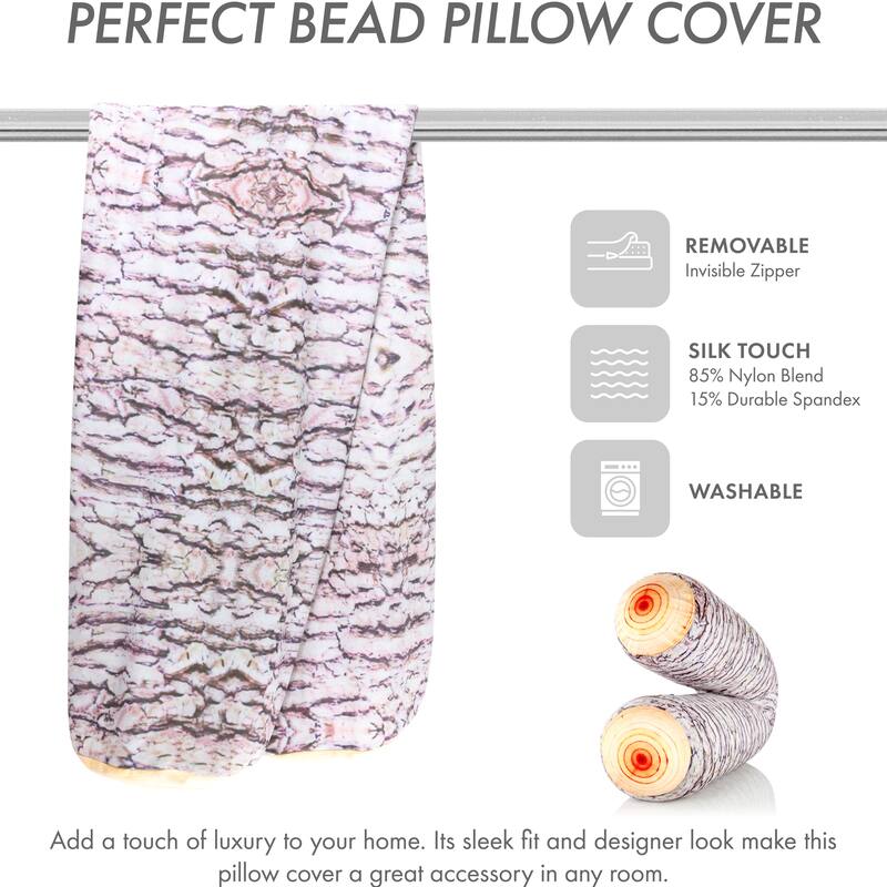 Log Cover Only - Body Pillowcase - Spandex/Nylon Blend for Silky Touch