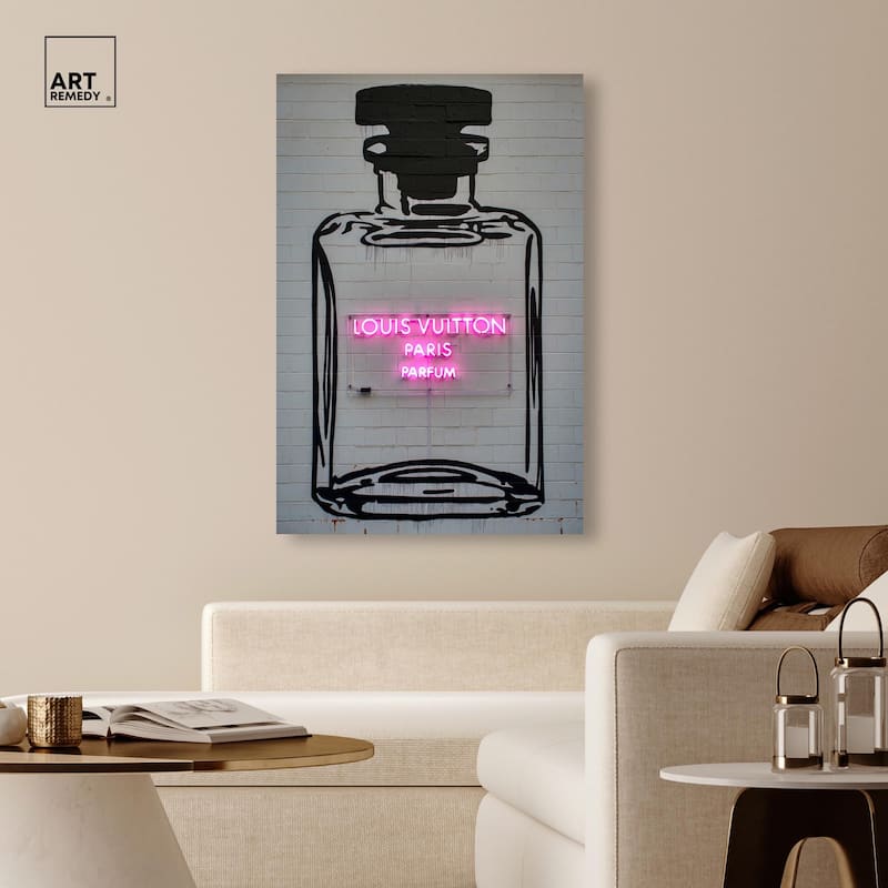 Parisian Parfum Pop Canvas by Art Remedy, Gallery Wrapped
