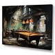 preview thumbnail 2 of 5, Designart "Billard Industrial Game III" Sports Wall Art Prints