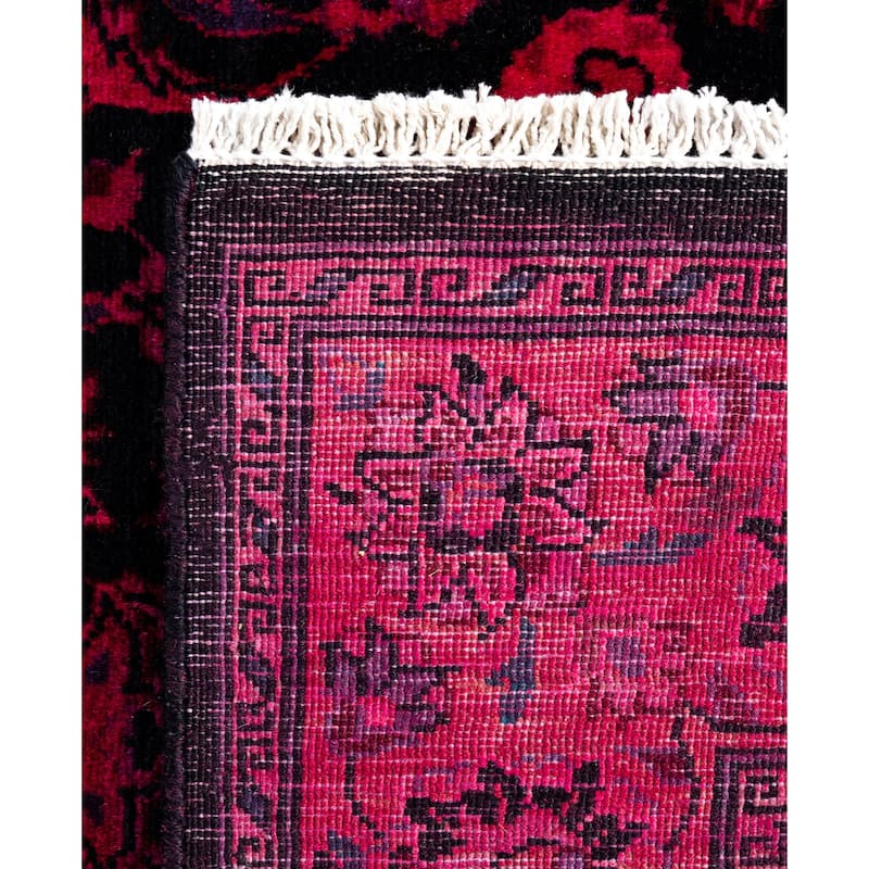 Overdyed One-of-a-Kind Hand-Knotted Area Rug - Black - 3' 2" x 5' 2"