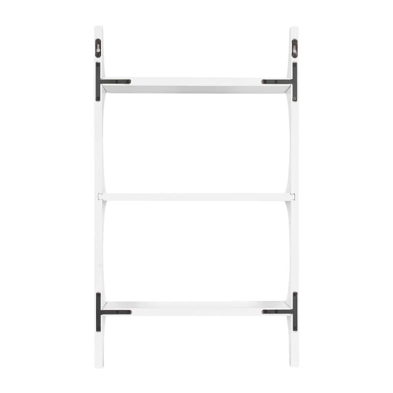 Kate and Laurel Scarlotte Wood Wall Shelf