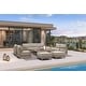 preview thumbnail 38 of 85, PURPLE LEAF Caesar Khaki Outdoor Couch with 9.6" Thick Cushion and Table for Yard Porch Deck Outdoor Patio Conversation Sets