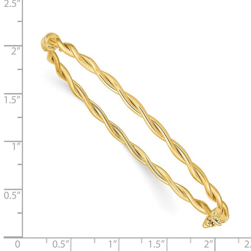 Curata 14k Yellow Gold Hinged Bracelet