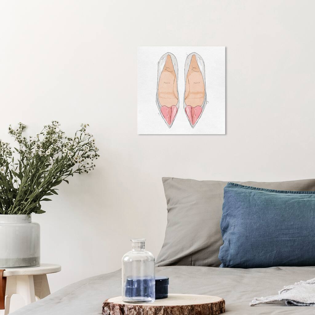 Wynwood Studio Canvas Fashion and Glam Ready For Love Blush White and Light Pink Glam Wall Art Canvas Print
