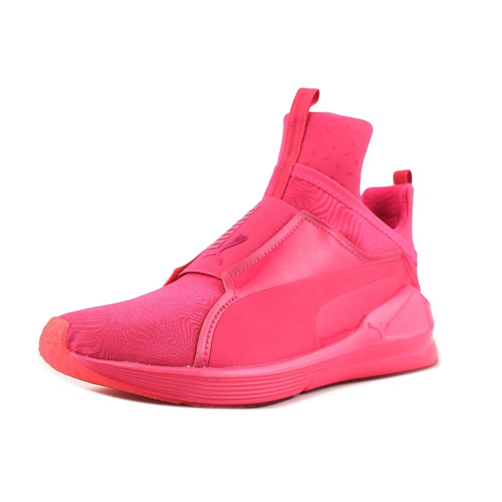 bright pink sneakers