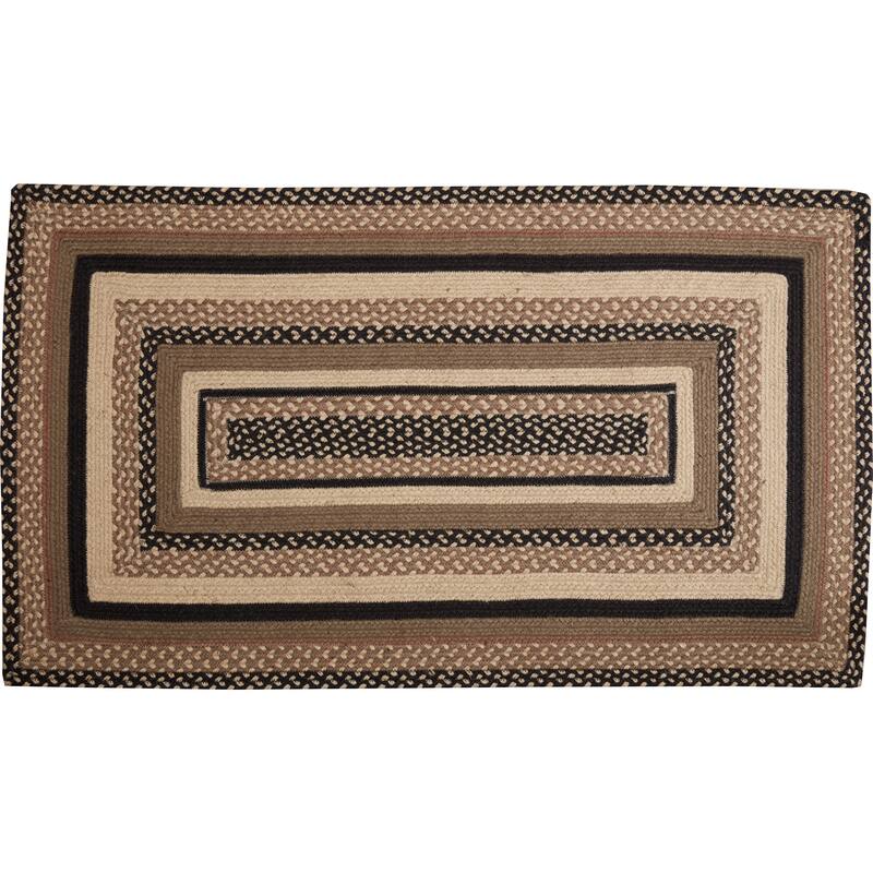 Sawyer Mill Charcoal Jute Rug Rect w/ Pad 27x48