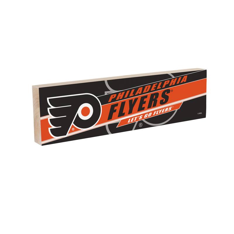 Philadelphia Flyers Wooden Tabletop Mantel Shelf Sign