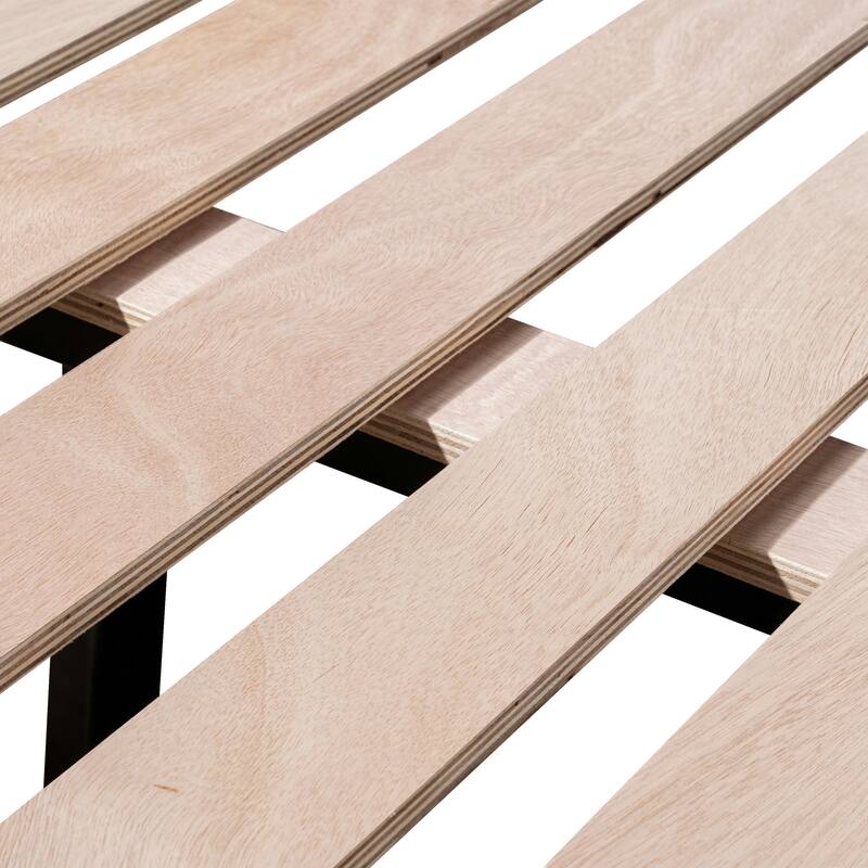 Poly and Bark Orbit Queen Size Bed in Froth White Boucle