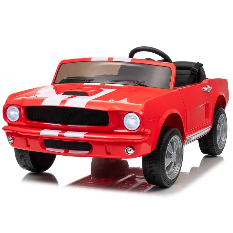 24V 2 Seater Ride on Licensed Shelby GT350 Ride on Toys for Kids Best Gift - Red