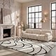 preview thumbnail 7 of 21, SAFAVIEH Florida Shag Sigtraud Abstract Waves 1.2-inch Thick Rug