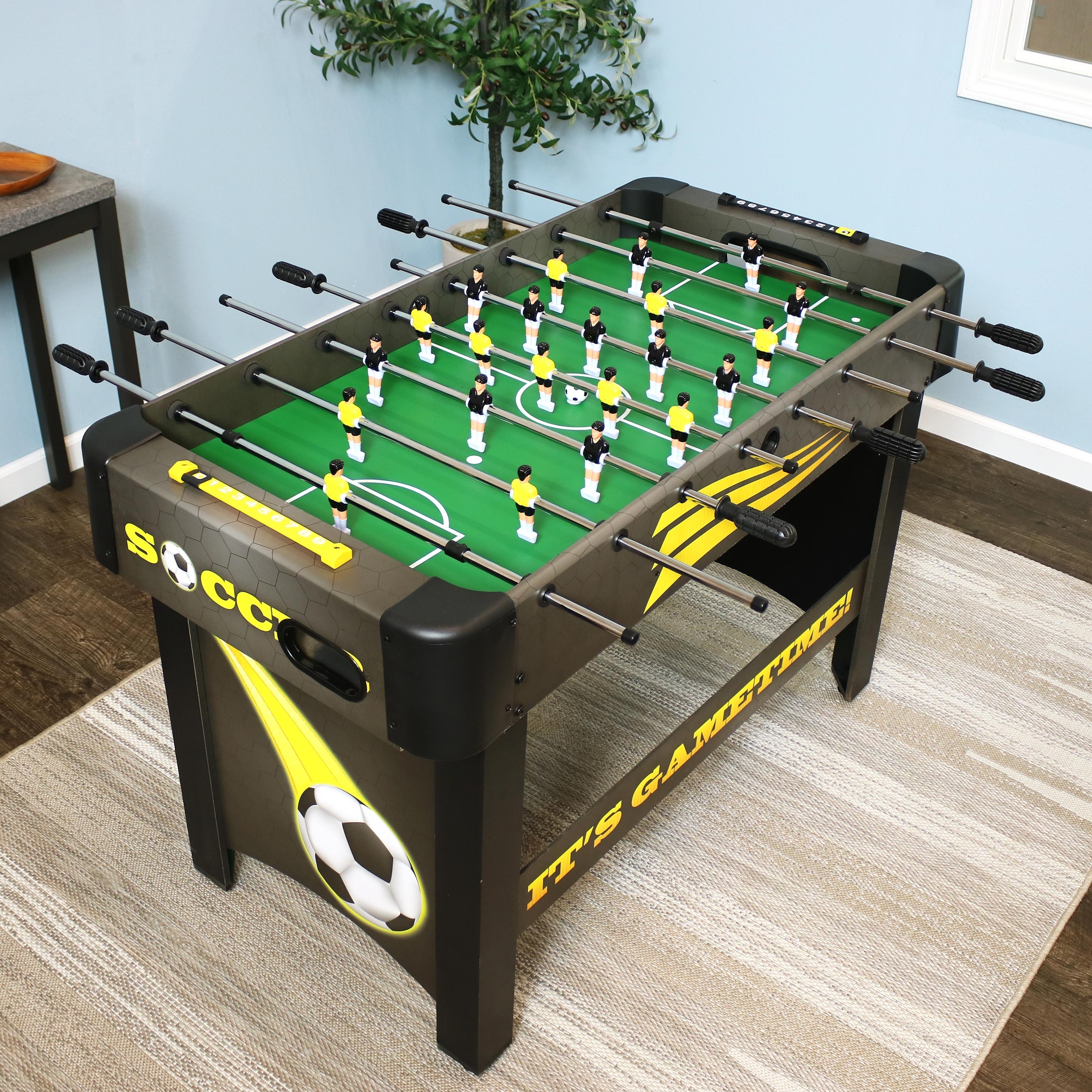 48-Inch Foosball Soccer Game Table Top Foosball Game On Sale Overstock - 11599014