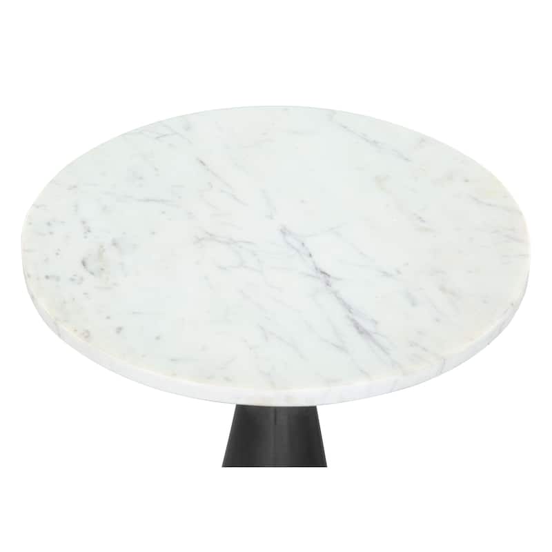 Tim Side Table White & Black