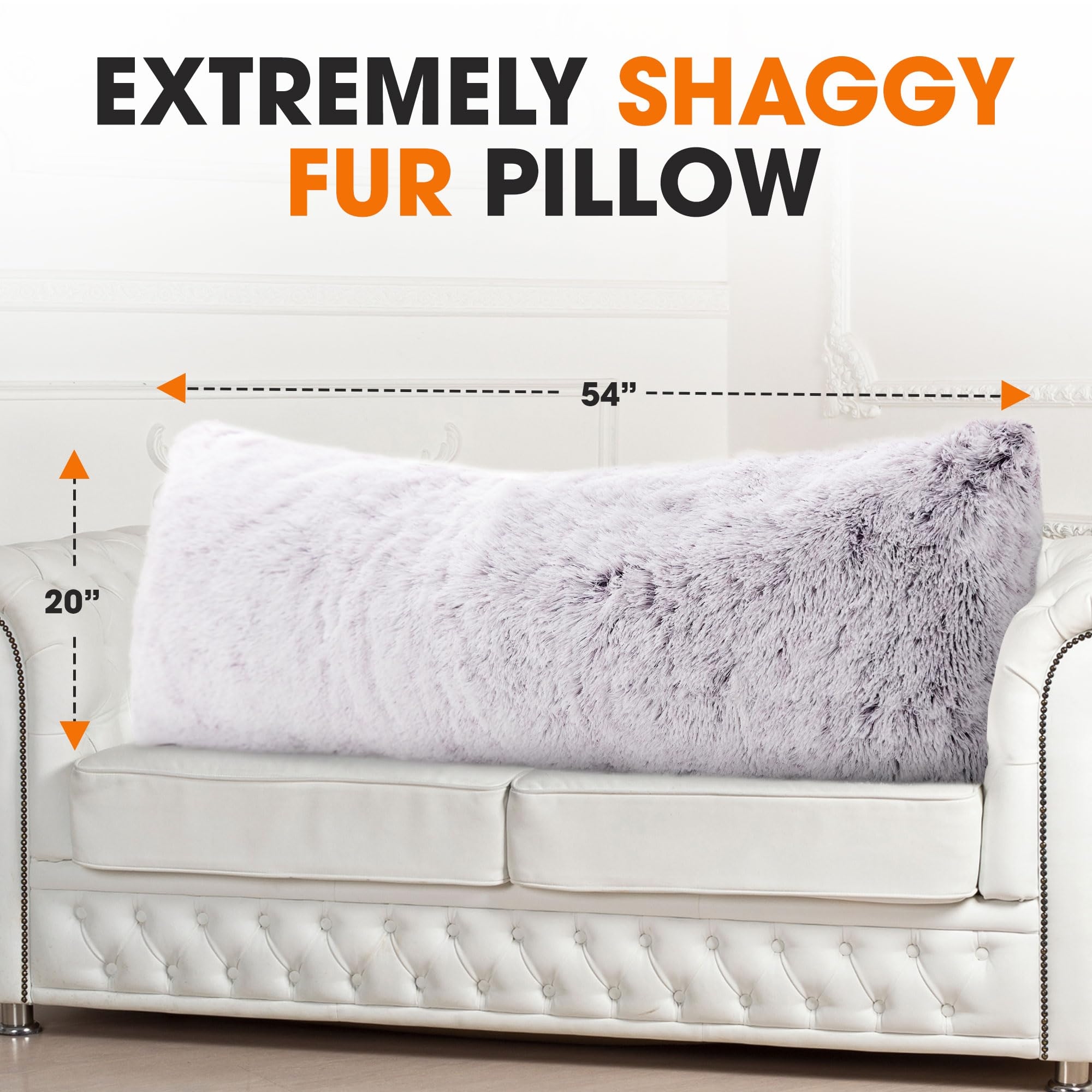 Shaggy body pillow clearance
