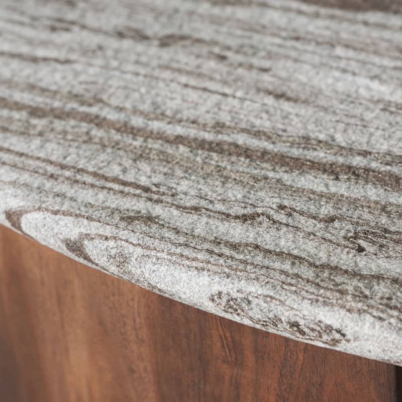 SAFAVIEH Home Dannica Marble Top Coffee Table - 35"W x 35"D x 15"H