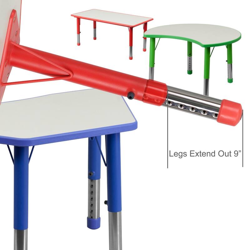 22x27 Rectangular Plastic Activity Table