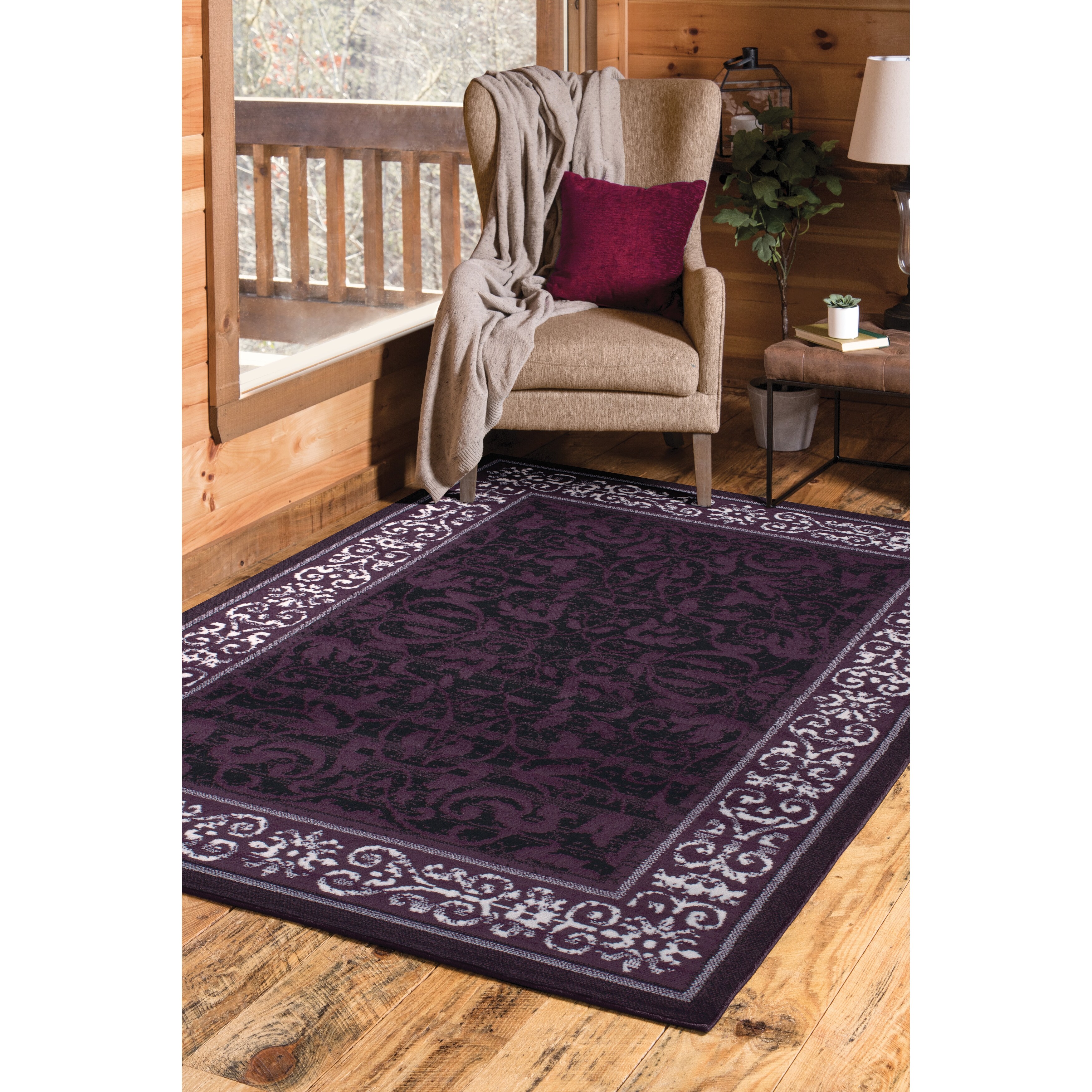 Westfield Home Montclaire Genevieve Red Area Rug - 5'3 x 7'2