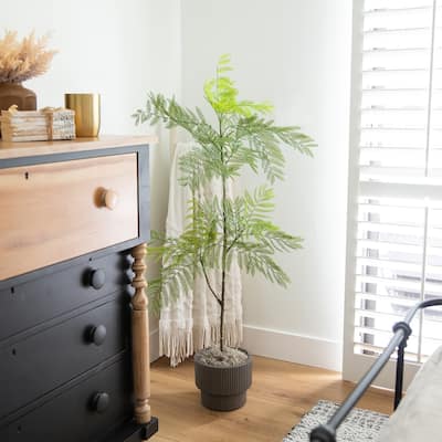 Jacaranda Artificial Tree with Planter - 5' - Green