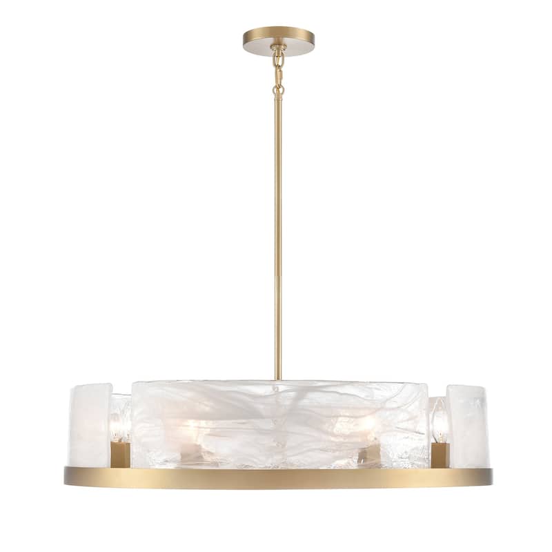Artcraft Skye 8-Light Chandelier - Brushed Brass Finish
