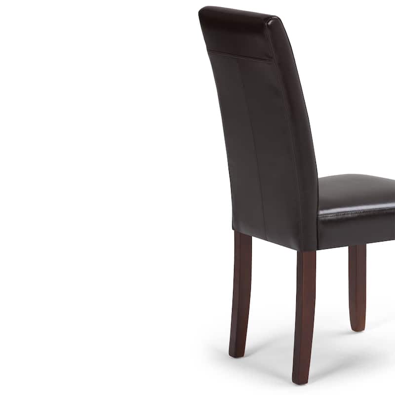 WYNDENHALL Normandy Transitional Parson Dining Chair (Set of 2) - 18.1"w x 18.5" d x 39.4" h