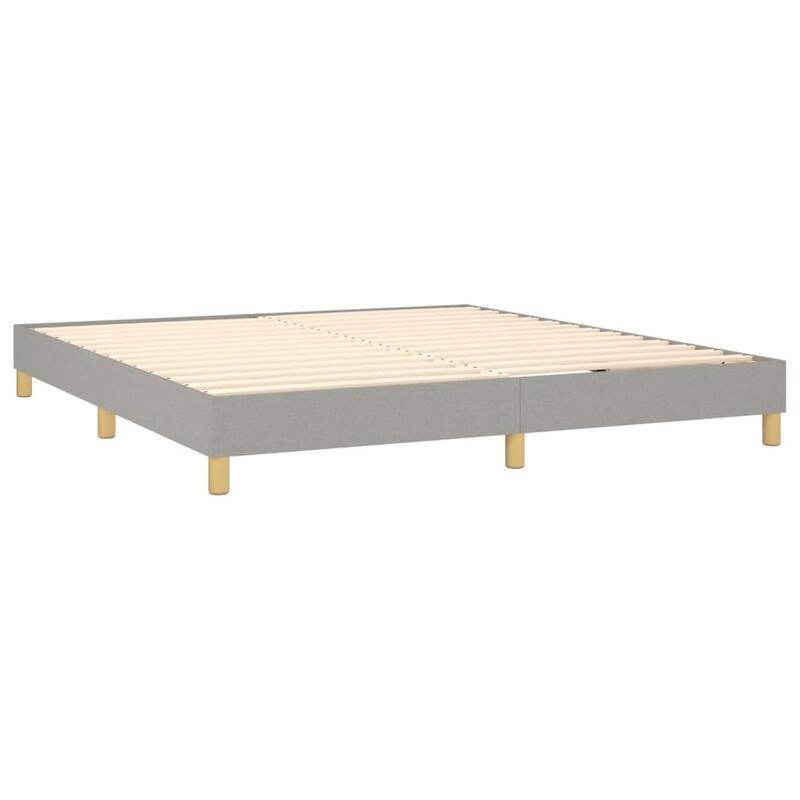 vidaXL Box Spring Bed Base Platform Bed Frame with Mattress for Bedroom Fabric