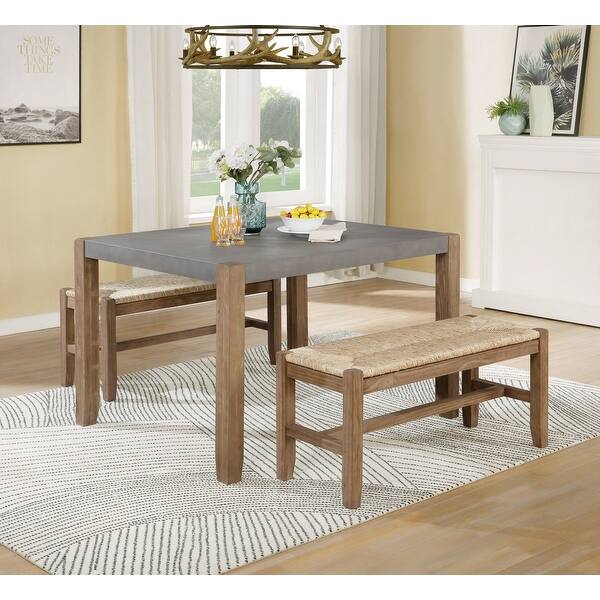 Shop The Gray Barn Enchanted Acre 3 Piece Modern Wood Dining Table