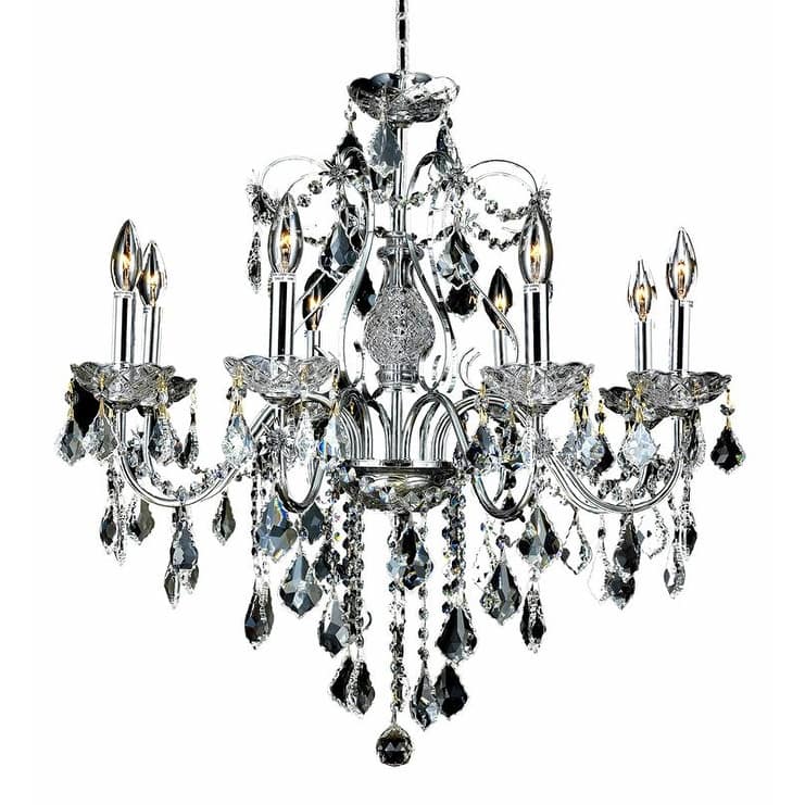 Fleur Illumination 8 light Chrome Chandelier